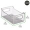 mDesign Plastic Kitchen Pantry Cabinet Food Storage Bin, 2 Pack - Clear